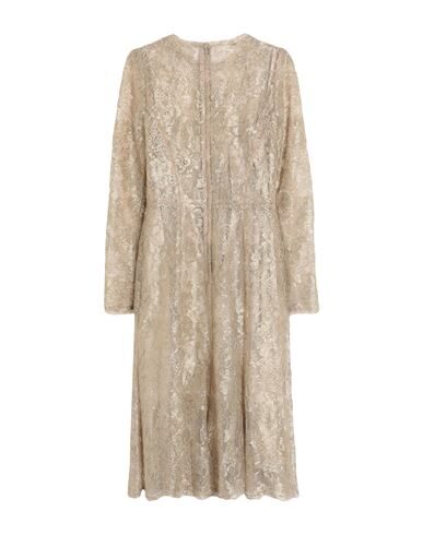 Shop Dolce & Gabbana Woman Midi Dress Gold Size 8 Polyamide, Polyester, Metallic Polyester