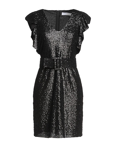 KAOS Sequin dress Black 100% Polyamide