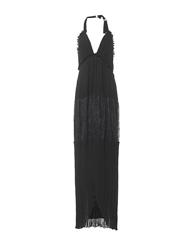 ERMANNO DI ERMANNO SCERVINO Long dress Black 100% Polyester, Viscose, Polyamide, Elastane