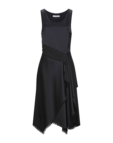 CEDRIC CHARLIER Midi dress Black 100% Polyester