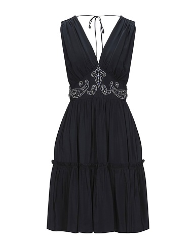 GOLDEN GOOSE Short dress Midnight blue 100% Silk