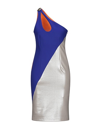 FAUSTO PUGLISI Midi dress Platinum 72% Polyamide, 28% Elastane