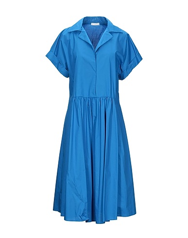 BALLANTYNE Midi dress Azure 100% Cotton
