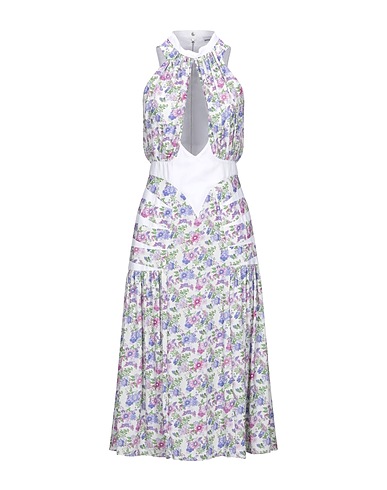 RABANNE Midi dress White 100% Polyester, Viscose