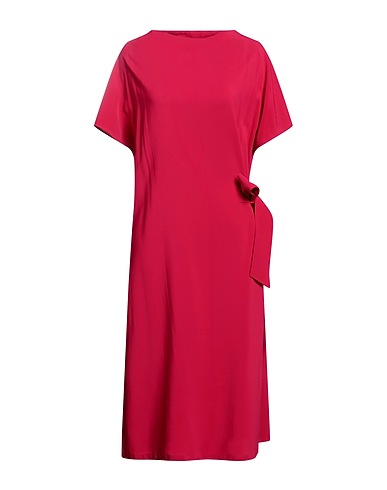 LIVIANA CONTI Midi dress FUCSIA 94% Viscose, 6% Elastane