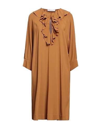 LIVIANA CONTI Vestito corto Cammello 94% Viscosa, 6% Elastan