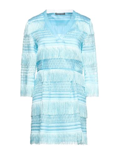 Alberta Ferretti Short Dresses In Azure