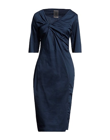 L.V..N. Midi dress Midnight blue 68% Cotton, 28% Nylon, 4% Elastane
