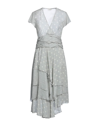 LARDINI Midi dress Light grey 100% Viscose