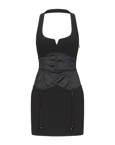 MOSCHINO Sheath dress Black 89% Polyester, 11% Polyurethane, Acetate, Polyamide, Other Fibres