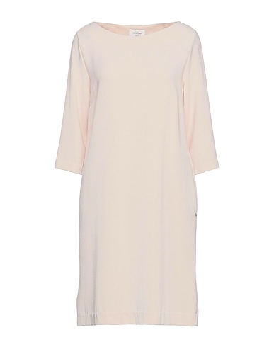 OTTOD'AME Short dress Beige 97% Polyester, 3% Elastane