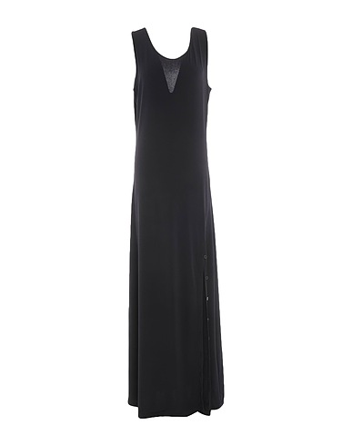 MY TWIN TWINSET Long dress Black 92% Polyester, 8% Elastane