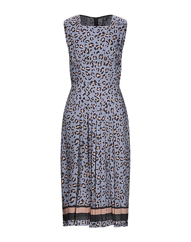 SEVENTY VENEZIA Vestito midi Grigio 100% Poliestere