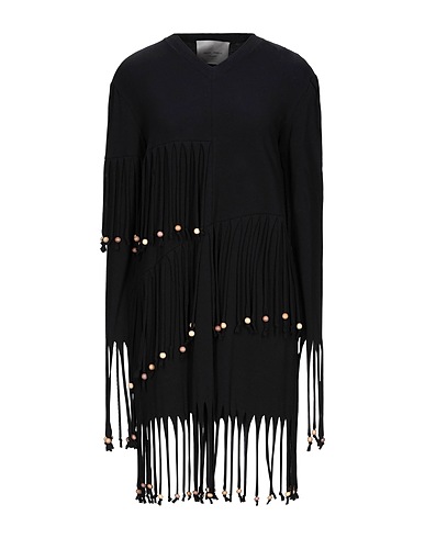 FRANKIE MORELLO Short dress Black 90% Cotton, 10% Elastane