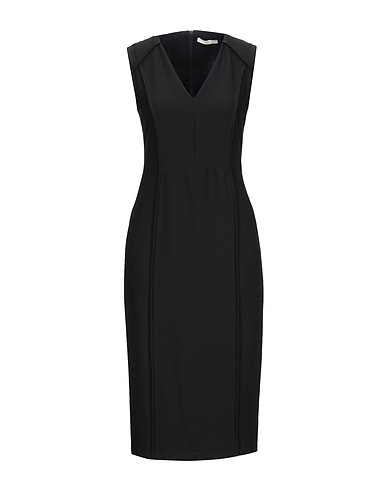 SEVENTY VENEZIA Midi dress SERGIO TEGON 10 COLLECTION Black 77% Polyester, 17% Viscose, 6% Elastane