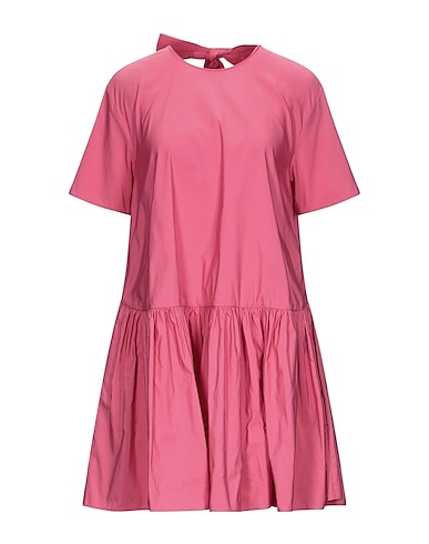 VALENTINO GARAVANI Short dress Coral 54% Cotton, 46% Polyester
