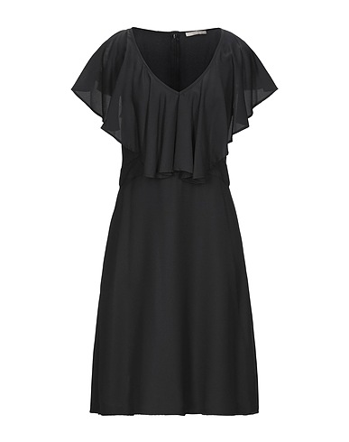 SEVENTY VENEZIA Midi-Kleid SERGIO TEGON 10 COLLECTION Schwarz 100% Polyester