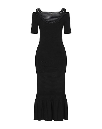 PATRIZIA PEPE Midi dress Black 65% Viscose, 35% Polyamide