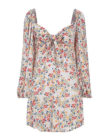 WEILI ZHENG Short dress White 100% Polyester