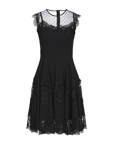 DOLCE&GABBANA Midi dress Black 27% Polyamide, 24% Viscose, 21% Cotton, 18% Acetate, 10% Synthetic fibers