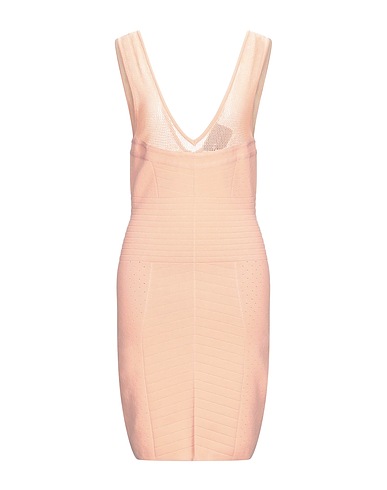 JOHN RICHMOND Midi dress Apricot 68% Viscose, 25% PBT - Polybutylene terephthalate, 7% Cotton