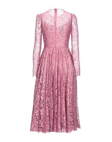 Dolce & Gabbana Woman Midi Dress Antique Rose Size 2 Viscose, Polyamide, Polyester In Pastel Pink