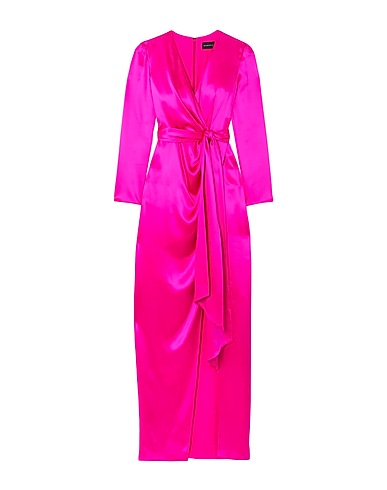 BRANDON MAXWELL Long dress Fuchsia 100% Silk