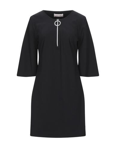 Twenty Easy By Kaos Short Dress In Black