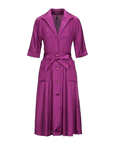 MANILA GRACE Midi dress Purple 100% Polyester