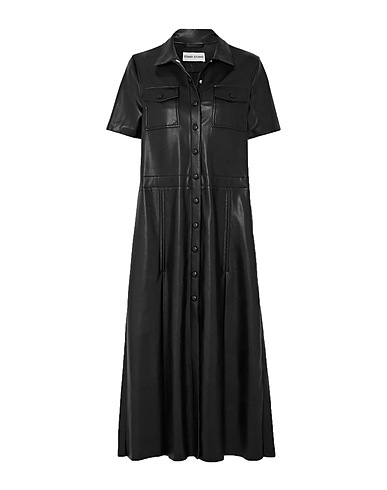 STAND STUDIO Midi dress Black 60% Polyester, 40% Polyurethane