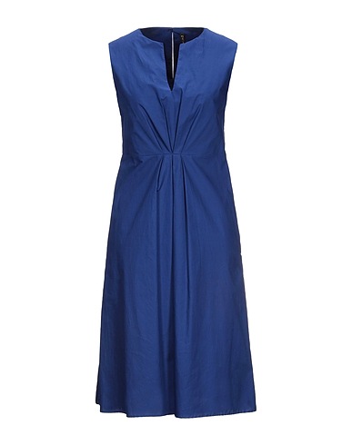 MANILA GRACE Midi dress Blue 100% Cotton