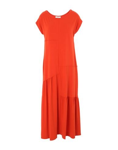 Alpha Studio Midi Dresses In Orange