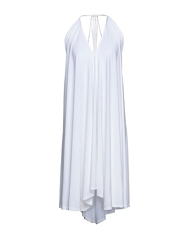 TWINSET Short dress White 95% Viscose, 5% Elastane