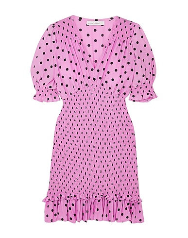 FAITHFULL THE BRAND Pleated dress Pink 100% Rayon