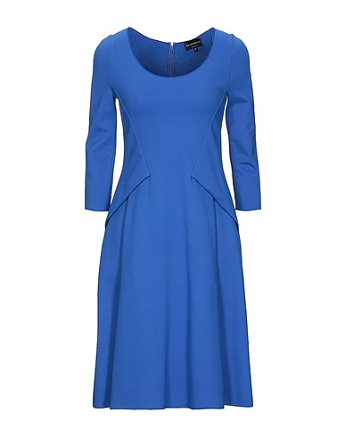 EMPORIO ARMANI Vestito corto Blu 77% Viscosa, 17% Poliammide, 6% Elastan