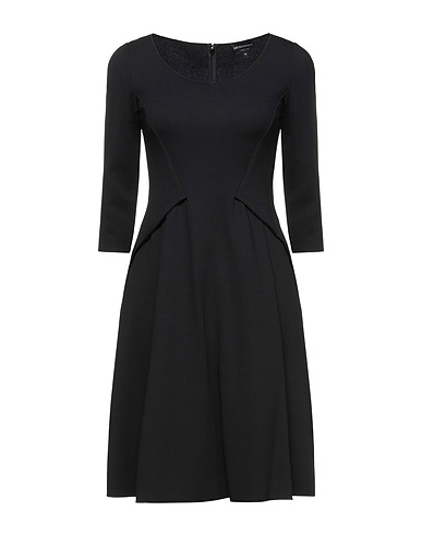 EMPORIO ARMANI Short dress Black 77% Viscose, 17% Polyamide, 6% Elastane