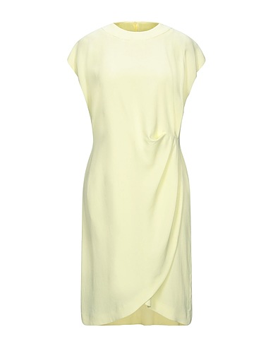 L' AUTRE CHOSE Short dress Pastel yellow 81% Acetate, 19% Viscose