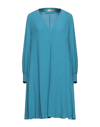 MOMONÍ Robe mi-longue Bleu pétrole 60% Acétate, 40% Soie