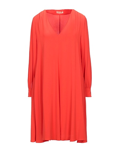 MOMONÍ Midi dress Coral 60% Acetate, 40% Silk