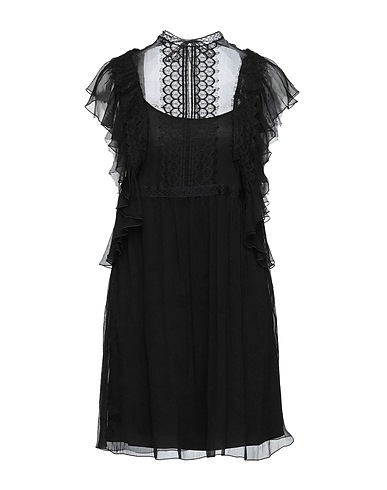 ALBERTA FERRETTI Short dress Black 94% Acetate, 6% Elastane