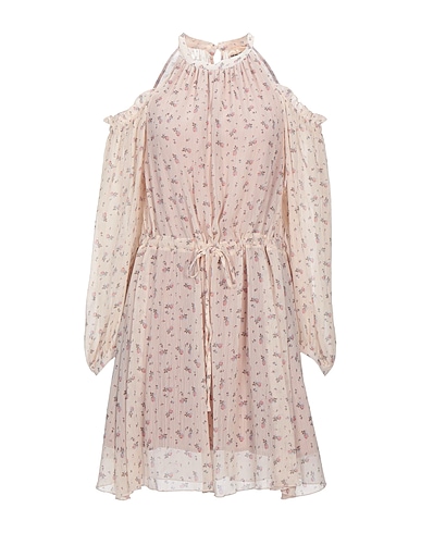 SEMICOUTURE Short dress Beige 100% Polyester