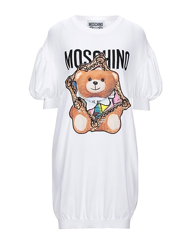 MOSCHINO ミニワンピース・ドレス ホワイト コットン 100%