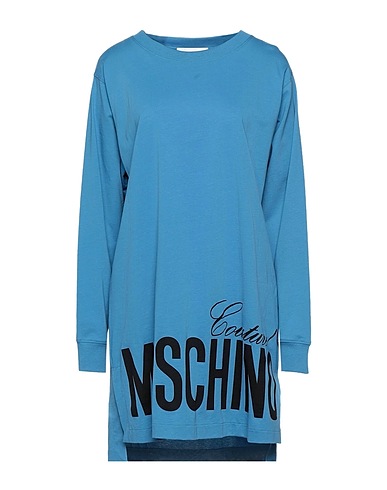 MOSCHINO T-shirt COUTURE Pastel blue 100% Cotton