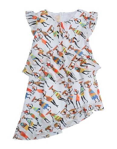 VDP VIA DELLE PERLE Vestido para bebé  COLLECTION White 100% Polyester