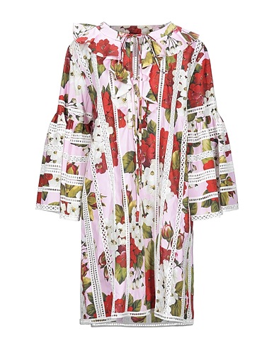 DOLCE&GABBANA Short dress Pink 100% Cotton, Polyester