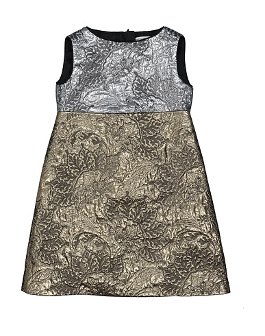 DOLCE&GABBANA Dress Gold 49% Cotton, 41% Polyester, 10% Metallic Polyester