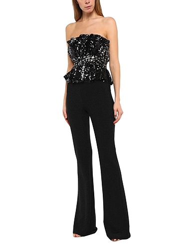 ANIYE BY Jumpsuits and Overalls Black 75% Viscose, 11% Polyamide, 9% Polyester, 5% Elastane