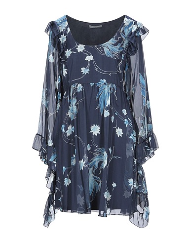 ALBERTA FERRETTI Short dress Midnight blue 100% Silk