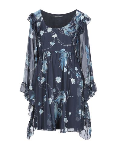 Alberta Ferretti Short Dresses In Dark Blue