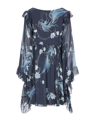Alberta Ferretti Short Dresses In Dark Blue